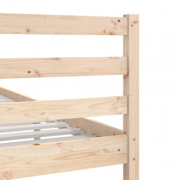Cadru de pat Small Single 2FT6, 75x190 cm, lemn masiv - Img 6