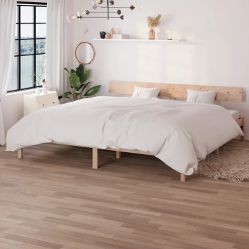Cadru de pat UK Super King, 180x200 cm, lemn masiv pin - Img 1