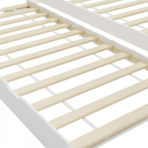 Cadru pat canapea, extensibil, alb, 90 x 200 cm, lemn de pin - Img 8