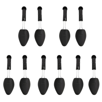 Calapoade de pantofi, 5 perechi, negru, EU 35-38, plastic - Img 1