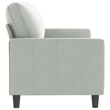 Canapea cu 3 locuri, gri deschis, material 180CM catifea - Img 4