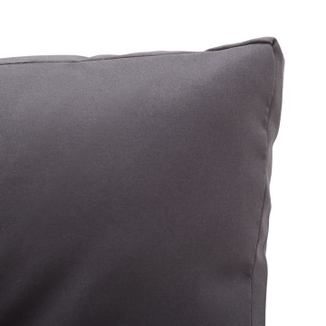 Canapea de grădină cu 2 locuri cu perne, gri, 124 cm, poliratan - Img 4