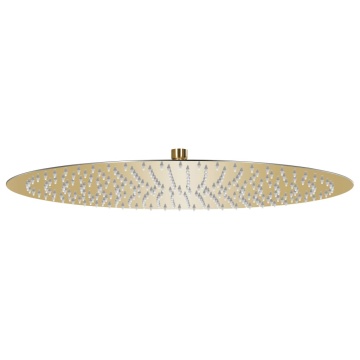 Cap de duș tip ploaie rotund, auriu, 50 cm, oțel inoxidabil - Img 1
