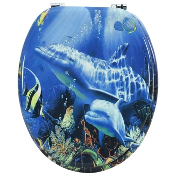 Capac WC, MDF, model delfini - Img 3