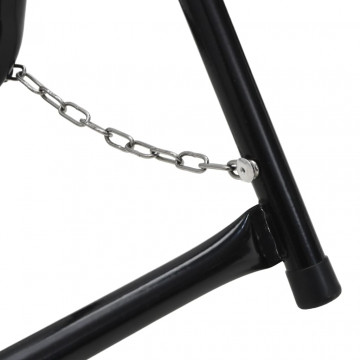 Căruț tambur furtun 48 cm 45 kg negru oțel vopsit electrostatic - Img 5