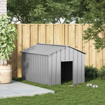 Casă pentru câini cu acoperiș 113x153x101 cm oțel galvanizat - Img 2