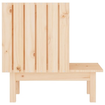 Casă pentru pisici, 60x36x60 cm, lemn masiv de pin - Img 5