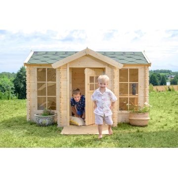 Casuta de joaca din lemn pentru copii H151 x 241 x 187 cm / 2,63 m2 - TIMBELA M520 - Img 8