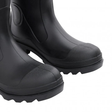 Cizme de ploaie cu șosete detașabile, negru, mărime 41, PVC - Img 6