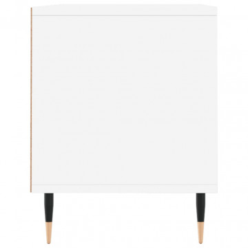 Comodă TV, alb, 100x34,5x44,5 cm, lemn prelucrat - Img 6