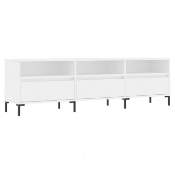 Comodă TV, alb, 150x30x44,5 cm, lemn prelucrat - Img 2