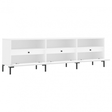 Comodă TV, alb, 150x30x44,5 cm, lemn prelucrat - Img 5