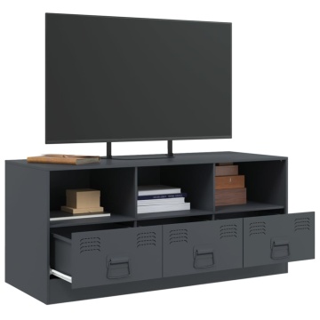 Comodă TV, antracit, 99x39x44 cm, oțel - Img 8