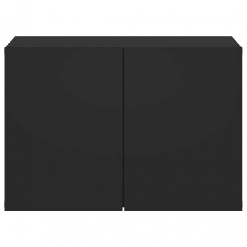 Comodă TV de perete, negru, 60x30x41 cm - Img 5
