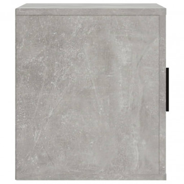 Comodă TV, gri beton, 100x35x40 cm, lemn prelucrat - Img 5