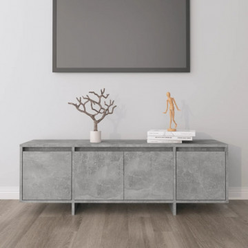 Comodă TV, gri beton, 120x30x40,5 cm, PAL - Img 1