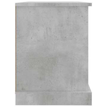 Comodă TV, gri beton, 73x35,5x47,5 cm, lemn prelucrat - Img 7
