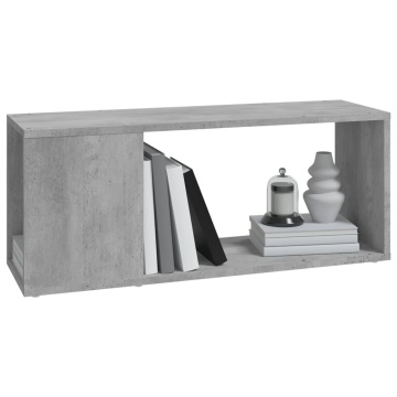 Comodă TV, gri beton, 80x24x32 cm, PAL - Img 4