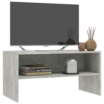 Comodă TV, gri beton, 80x40x40 cm, PAL - Img 3