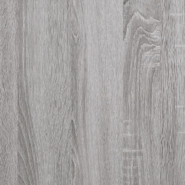 Comodă TV, gri sonoma, 80x40x40 cm, lemn prelucrat - Img 7