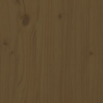 Comodă TV, maro miere, 110x35x40,5 cm, lemn masiv de pin - Img 6