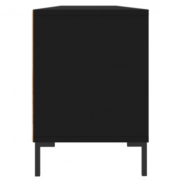 Comodă TV, negru, 150x30x44,5 cm, lemn prelucrat - Img 6