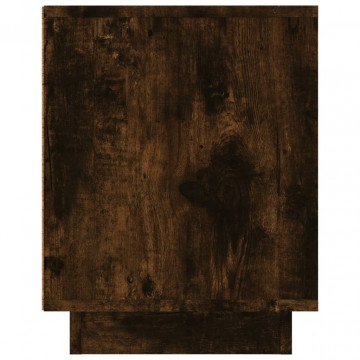 Comodă TV, stejar afumat, 80x35x45 cm, lemn prelucrat - Img 7