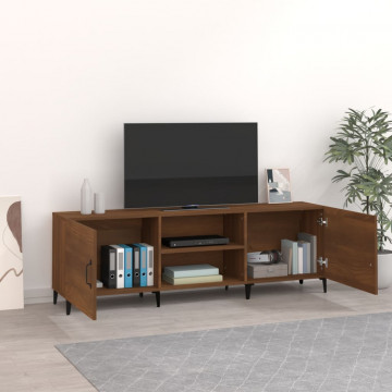 Comodă TV, stejar maro, 150x30x50 cm, lemn prelucrat - Img 3