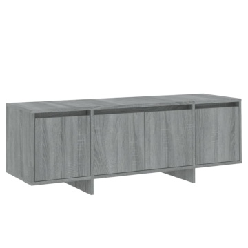 Comodă TV, stejar sonoma gri, 120x30x40,5 cm, PAL - Img 2