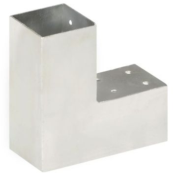 Conectori de grindă, formă L, 4 buc, 71x71 mm, metal galvanizat - Img 4