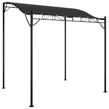 Copertină, antracit, 2x2,3 m, 180 g/m², material textil și oțel - Img 2