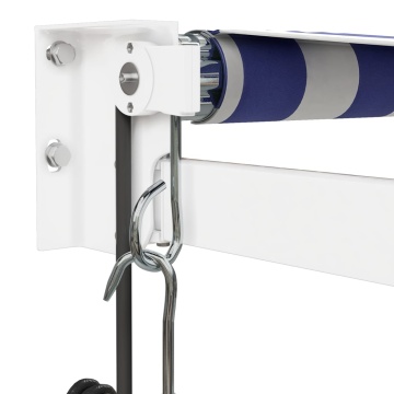 Copertina automată retractabilă, albastru și alb, 3,5x2,5 m - Img 6