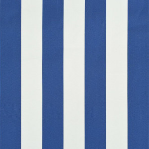 Copertină de bistro, albastru și alb, 350 x 120 cm - Img 2