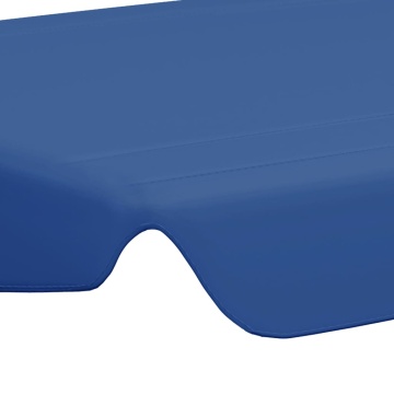 Copertină de rezervă leagăn grădină albastru 150/130x105/70 cm - Img 6