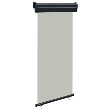 Copertină laterală de balcon, gri, 80 x 250 cm - Img 1