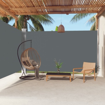 Copertină laterală retractabilă, antracit, 220x600 cm - Img 1