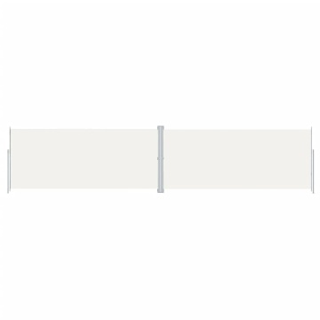 Copertină laterală retractabilă, crem, 220x1000 cm - Img 2
