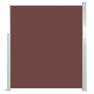 Copertină laterală retractabilă, maro, 160x500 cm - Img 2