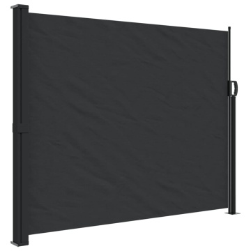 Copertină laterală retractabilă, negru, 160 x 600 cm - Img 2
