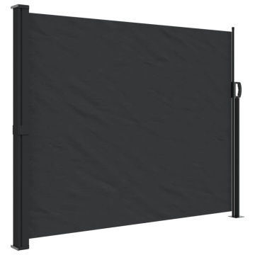 Copertina laterală retractabilă, negru, 160x300 cm - Img 2