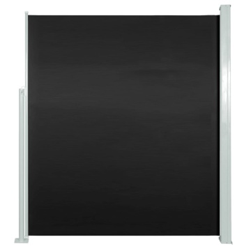 Copertină laterală retractabilă, negru, 160x500 cm - Img 2