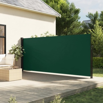Copertină laterală retractabilă, verde închis, 180x600 cm - Img 1