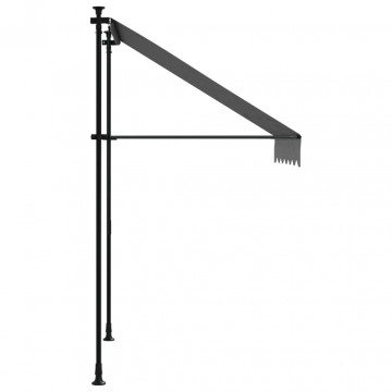 Copertină retractabilă, antracit, 150x150 cm, țesătură și oțel - Img 4