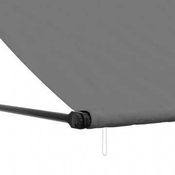 Copertină retractabilă, antracit, 300x150 cm, textil și oțel - Img 6