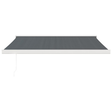 Copertină retractabilă, antracit, 3x2,5 m, textil și aluminiu - Img 3