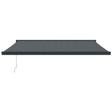 Copertină retractabilă, antracit, 4x3 m, textil și aluminiu - Img 3