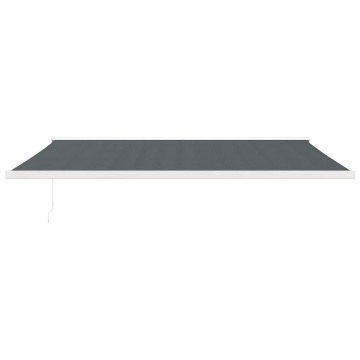 Copertină retractabilă, antracit, 5x3 m, textil și aluminiu - Img 3
