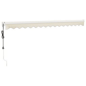 Copertină retractabilă automată, crem, 4x3 m - Img 5