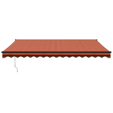 Copertina retractabilă automată, portocaliu și maro, 4x3 m - Img 3