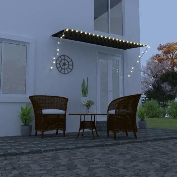 Copertină retractabilă cu LED, antracit, 300 x 150 cm - Img 1
